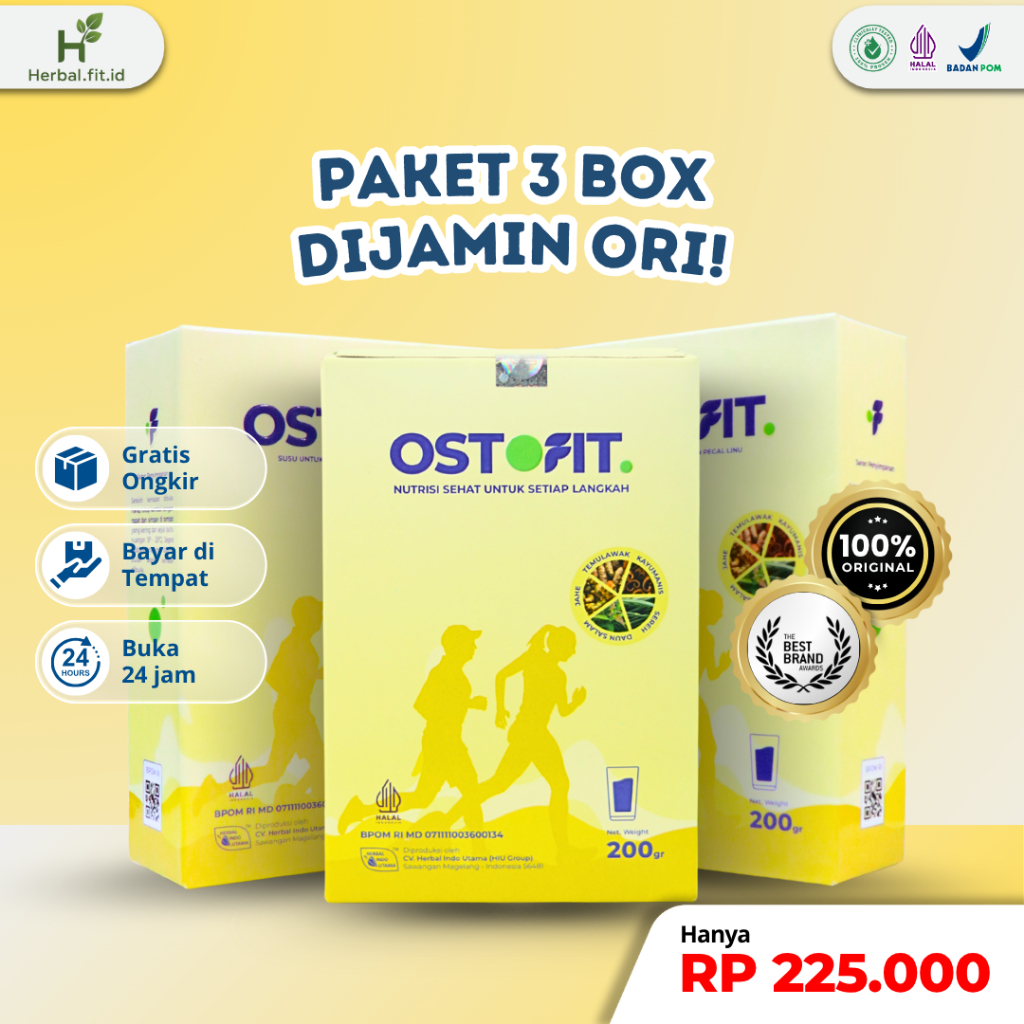 

Ostofit Paket Terjangkau 3 Box - Solusi Tepat Sembuhkan Nyeri Rematik Tanpa Obat