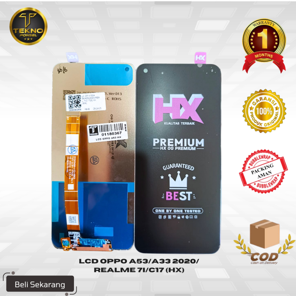 LCD UNIVERSAL OPPO A53/A33 2020/REALME 7I/C17 (hx) ORIGINAL 100% FULLSET