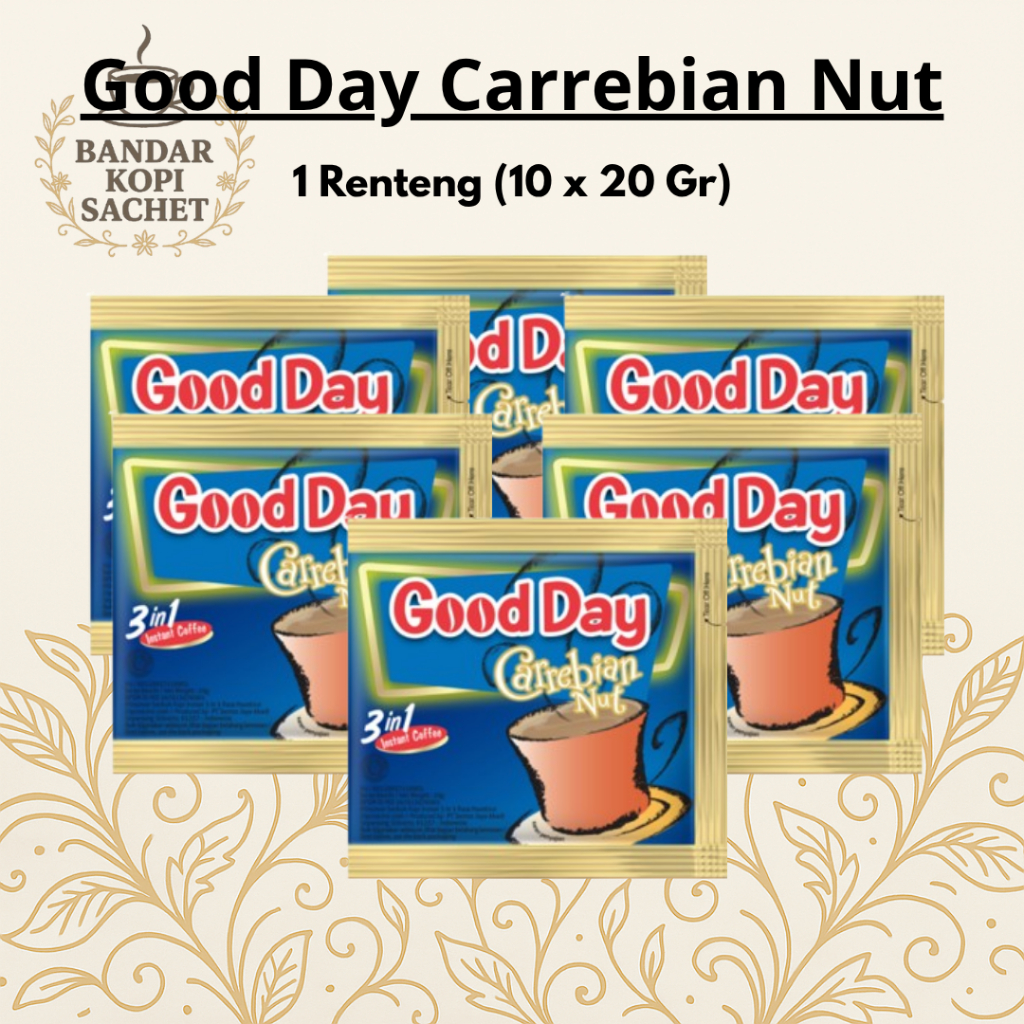 

GOOD DAY CARREBIAN NUT RENTENG 10X20 GR