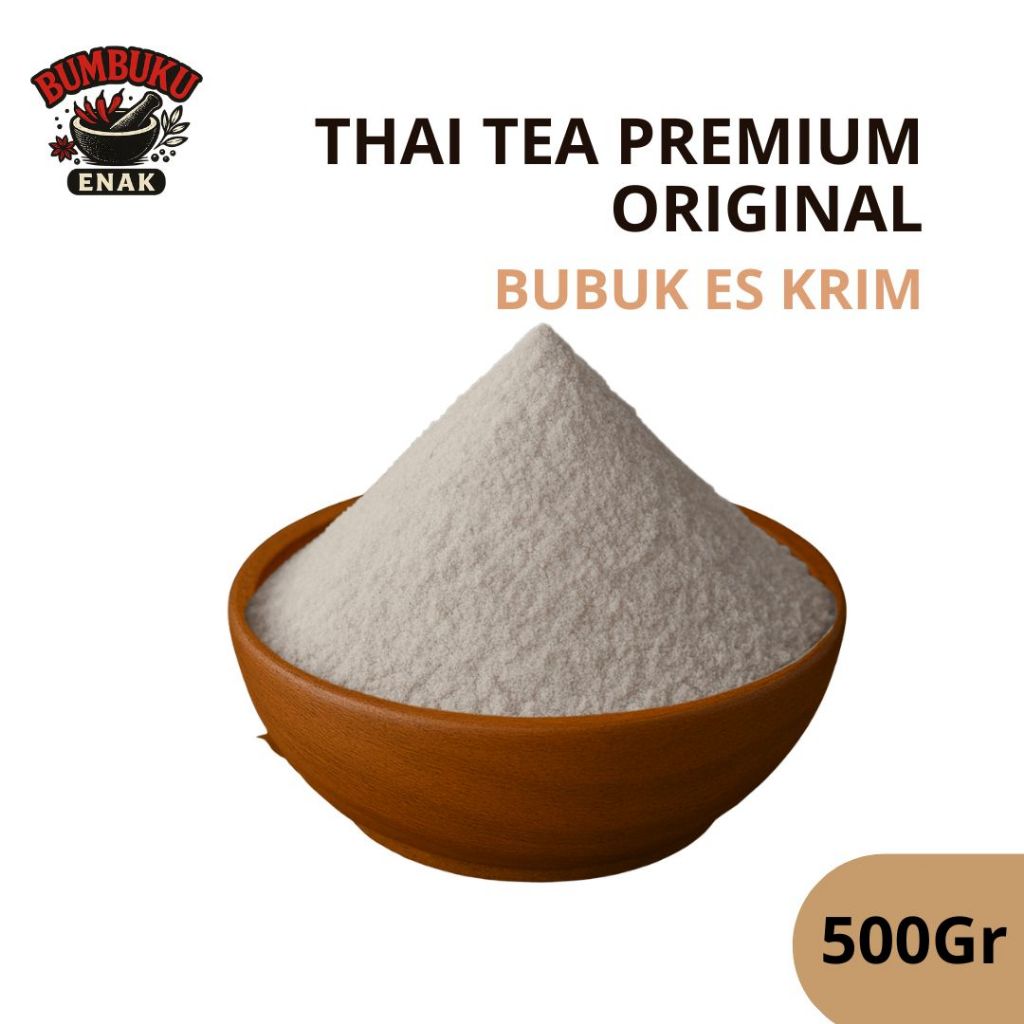

Bubuk Es Krim Thai Tea Premium 500gr – Rasa Asli Thailand, Lembut & Creamy, Mudah Dibuat di Rumah!