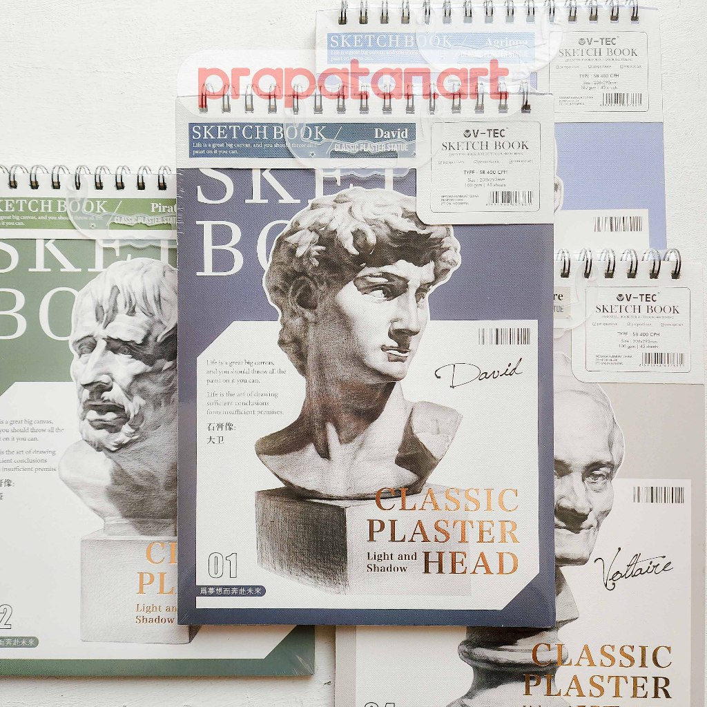 

V-TEC Spiral Sketchbook SB400CPH | Buku Gambar