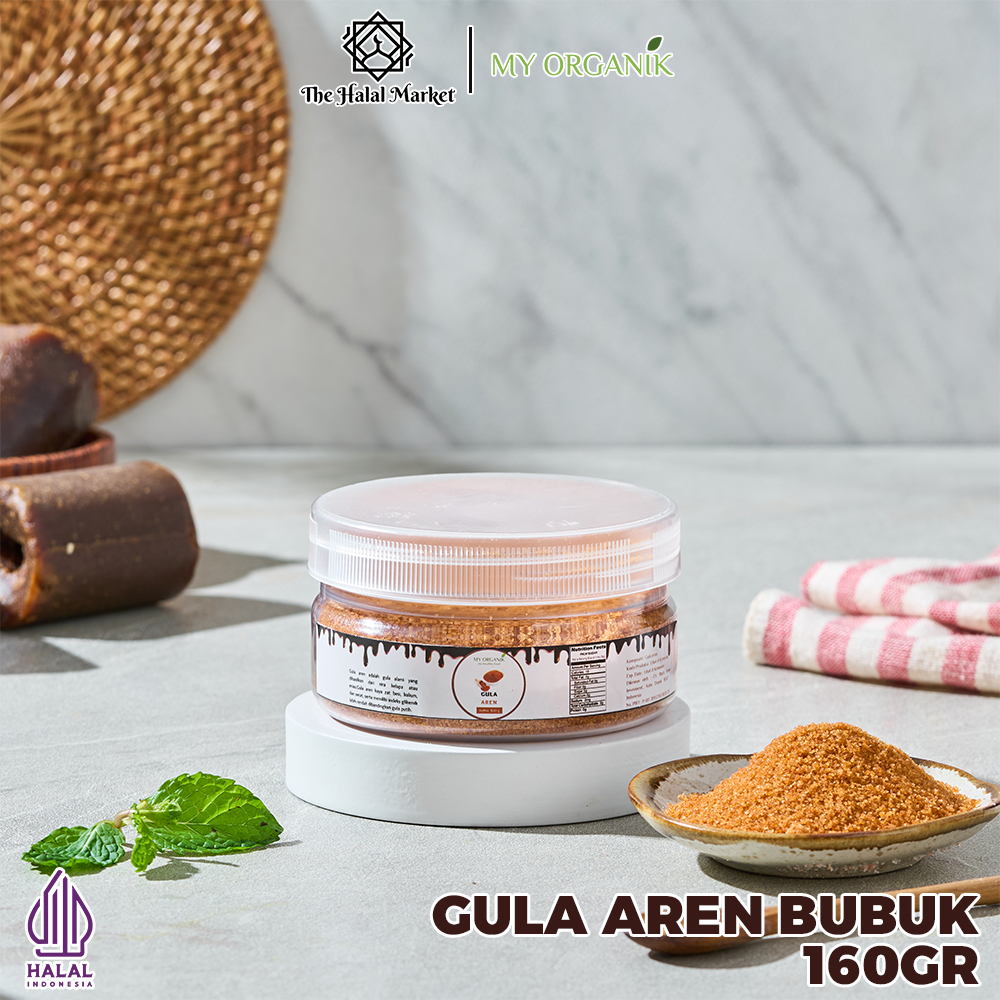 

My Organik Gula Aren Bubuk Asli Organik Tanpa Campuran 160g