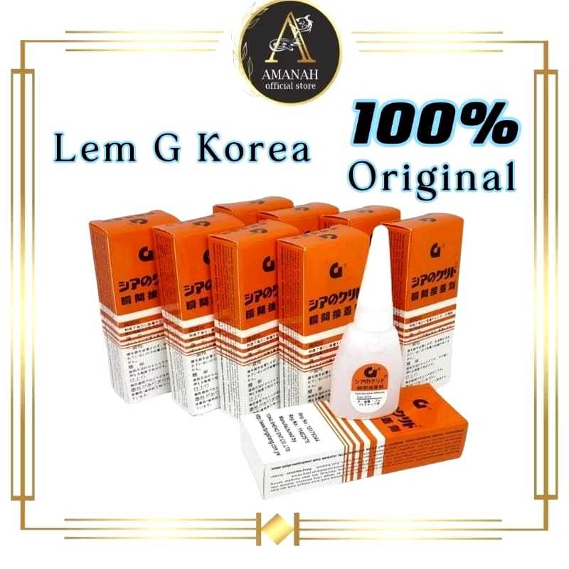 

Lem G Korea Lem Setan Lem Cyanoacrylate Lem Serbaguna- PROMO