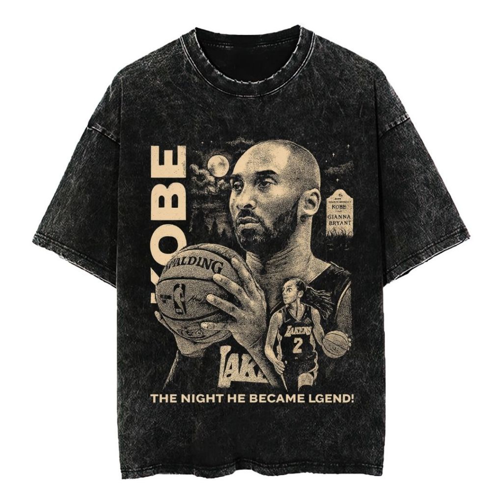 Psycho Crucify "LEGEND" Oversized T-Shirt | Stone Wash | Kaos Oversize | Vintage | Atasan | Kaos Lak