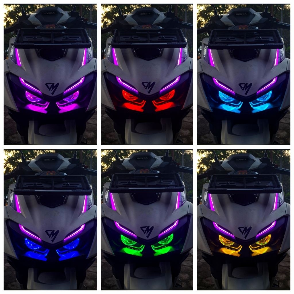 BILED HEADLAMP SET LAMPU DEPAN SET CUSTOM BILED AES EXPERIENCE BILASER AES BULLAES LAMPU ALIS DRL HO