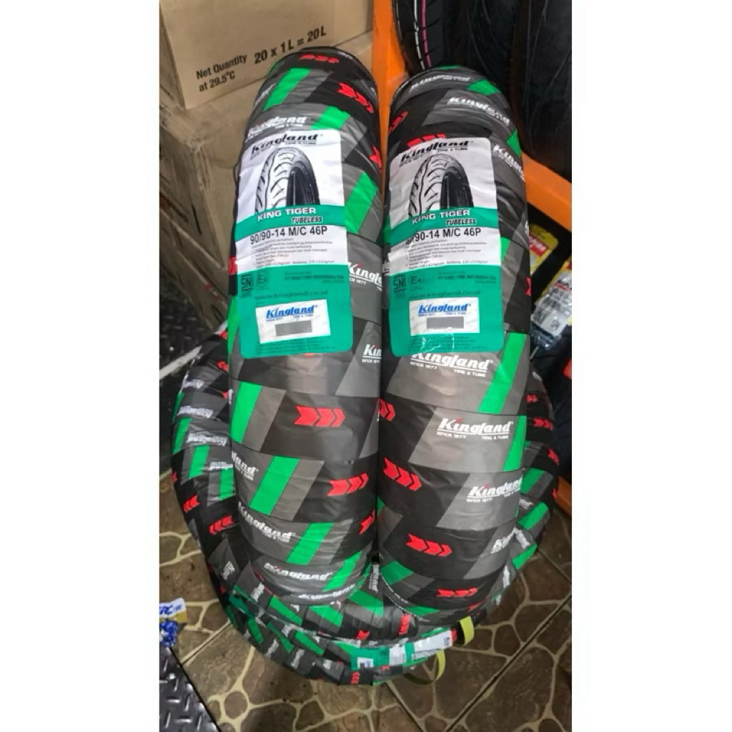 BAN LUAR KINGLAND KING TIGER (90/90-14) TUBELESS. BAN BELAKANG  VARIO,BEAT, DLL