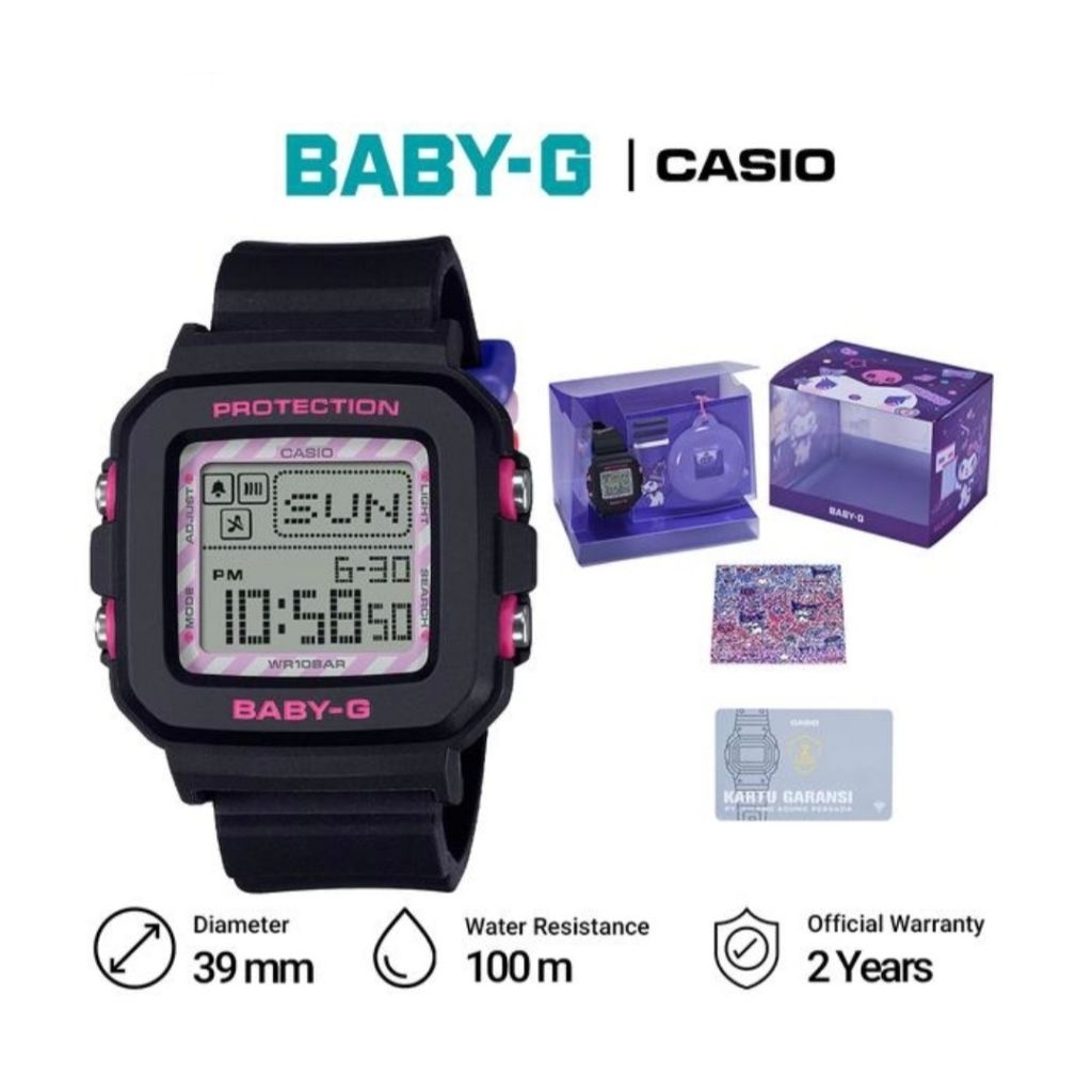 Casio Baby-G BGD-10KKM-1D / BGD-10KKM-1DR Jam Tangan Wanita Original
