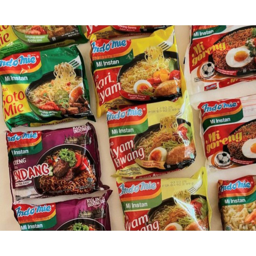

indomie goreng original rendang soto ayam bawang all varian