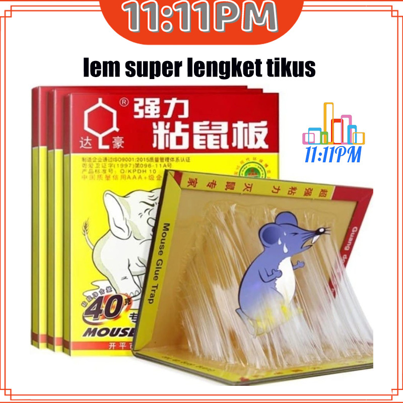 [GROSIR LEM GAJAH]  PAPAN LEM TIKUS KERTAS PERANGKAP JEBAKAN MOUSE GLUE TRAP SUPER LENGKET TIKUS