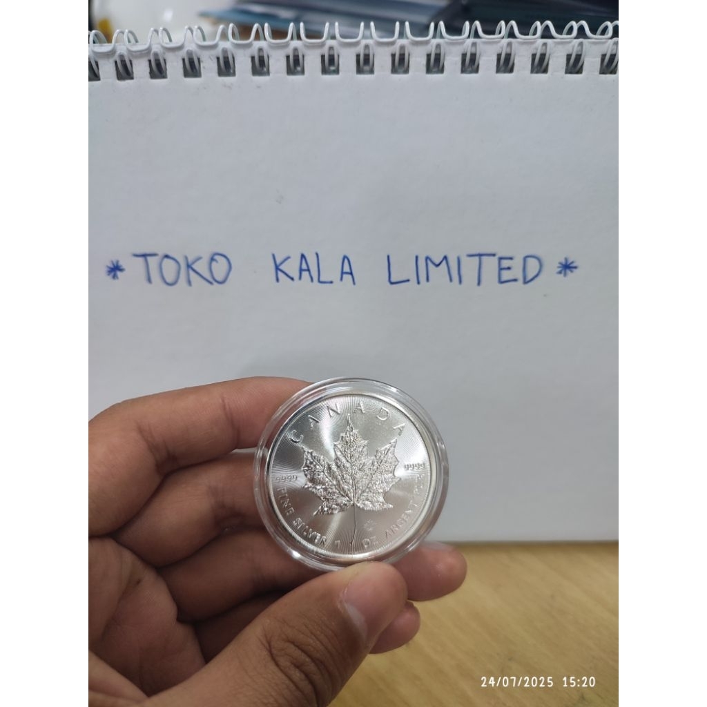 COIN PERAK ASLI 1 OZ AUSTRALIA LUNAR SERIES III - YEAR OF DRAGON 2024 CANADA MAPLE LEAF 2025