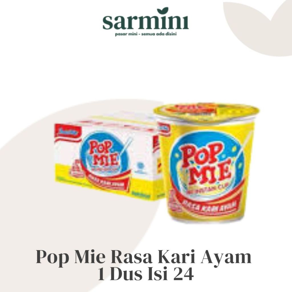 

Pop Mie Kuah Rasa Kari Ayam 75g 1 Dus isi 24