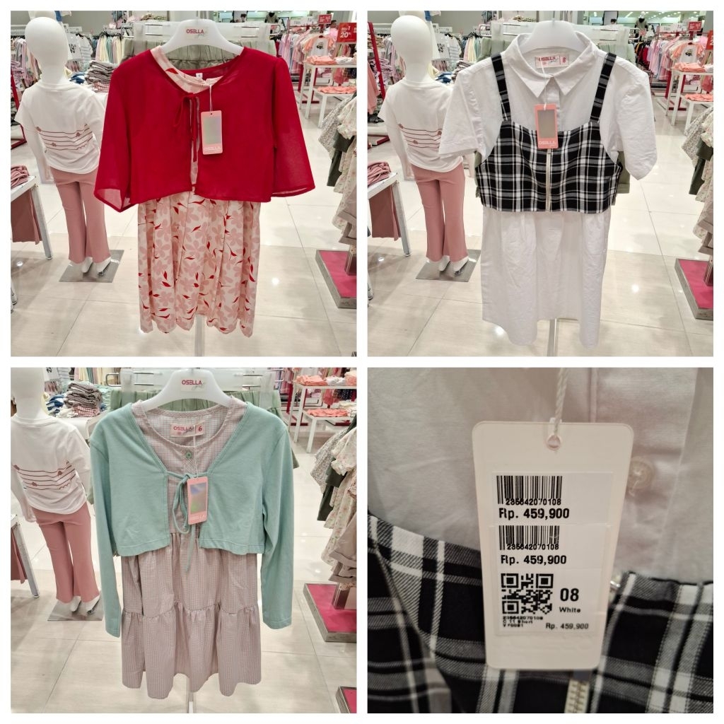 Osella Kids Baju Midi Dress Anak Perempuan Original