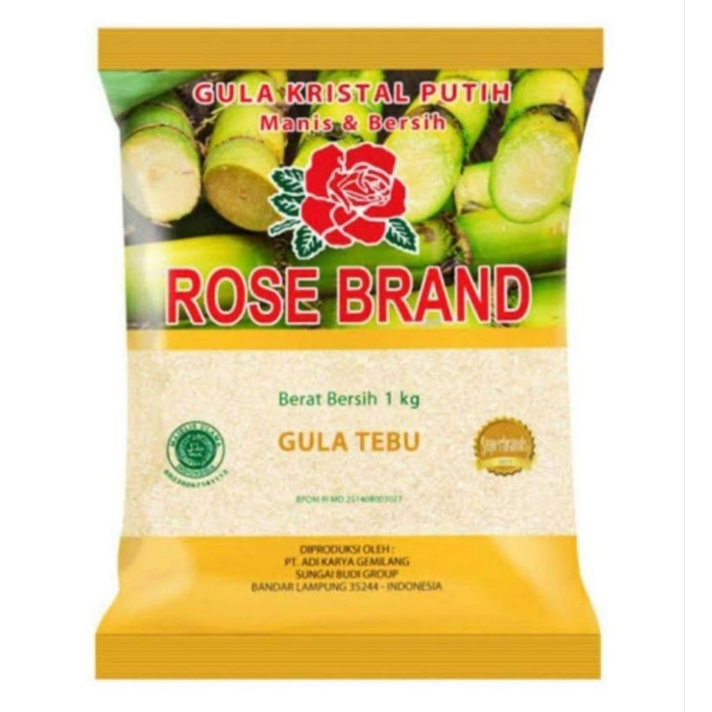 

Gula pasir rose brand 1 kg
