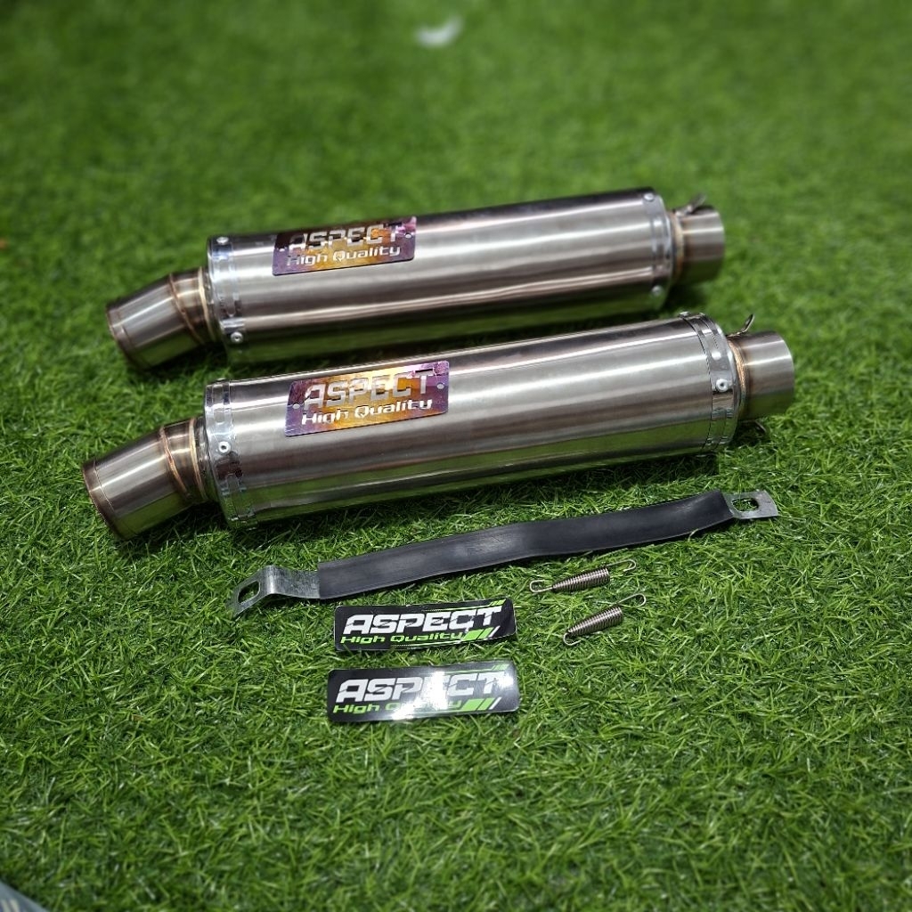 Slincer Knalpot Bulat 30cm Bass Adem ASPECT ORIGINAL