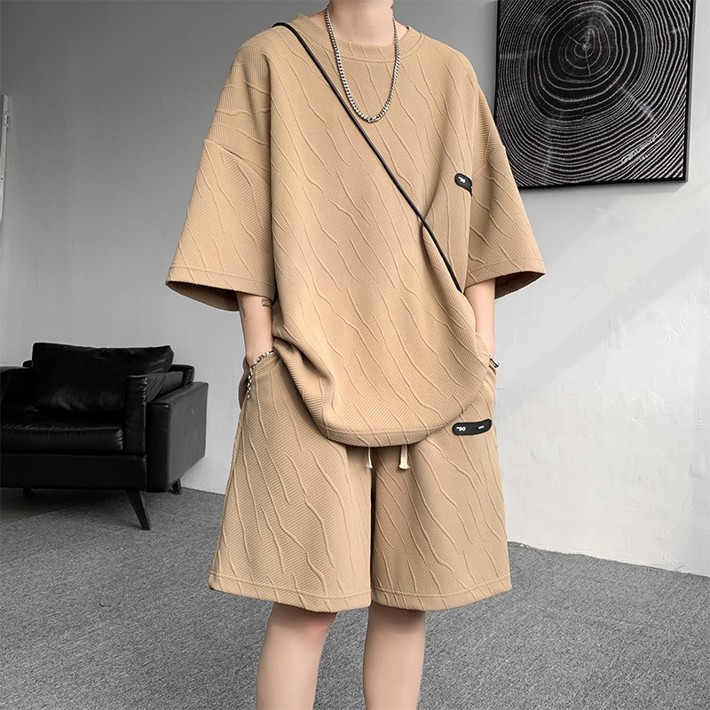 outfit Set Pakaian Pria baju setelan pria baju satu set outfit pria 1 set lengkap keren