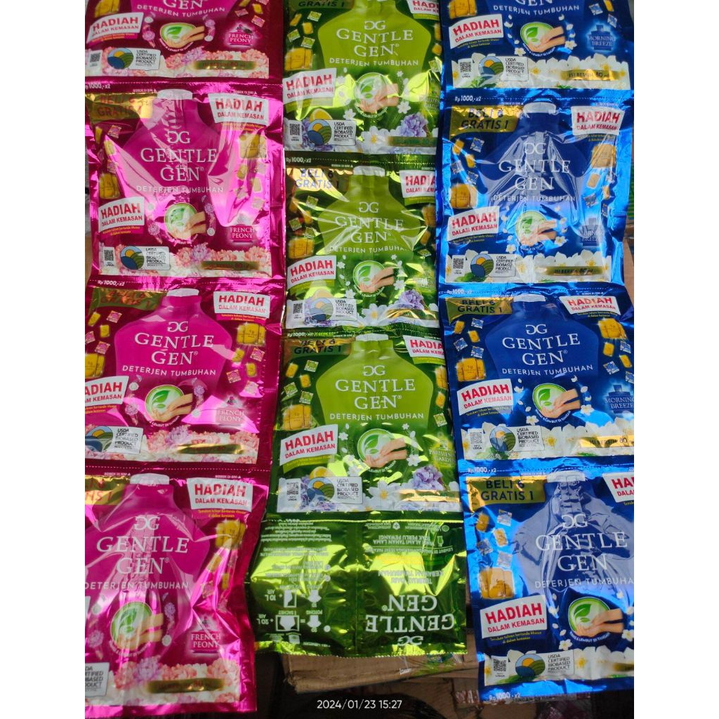 GENTELGEN RENCENG ISI 14 SASET - GENTLE GEN DETERGEN CAIR SASET
