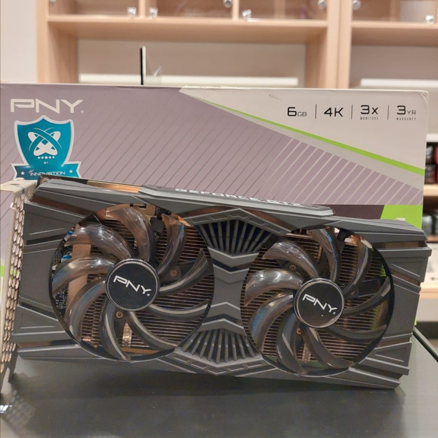 VGA NVIDIA PNY GeForce GTX 1660 Ti / GTX 1660 Ti 6GB GDDR6 192-Bit | 2nd full box
