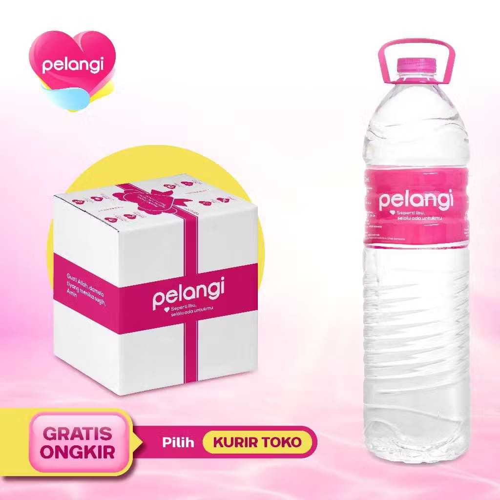

Air Mineral PELANGI 1500ml (1 karton isi 12 botol)