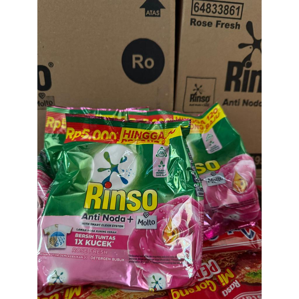 RINSO 5000 / Rinso BUBUK  DAN RINSO CAIR 500 PAKET 1 DUS
