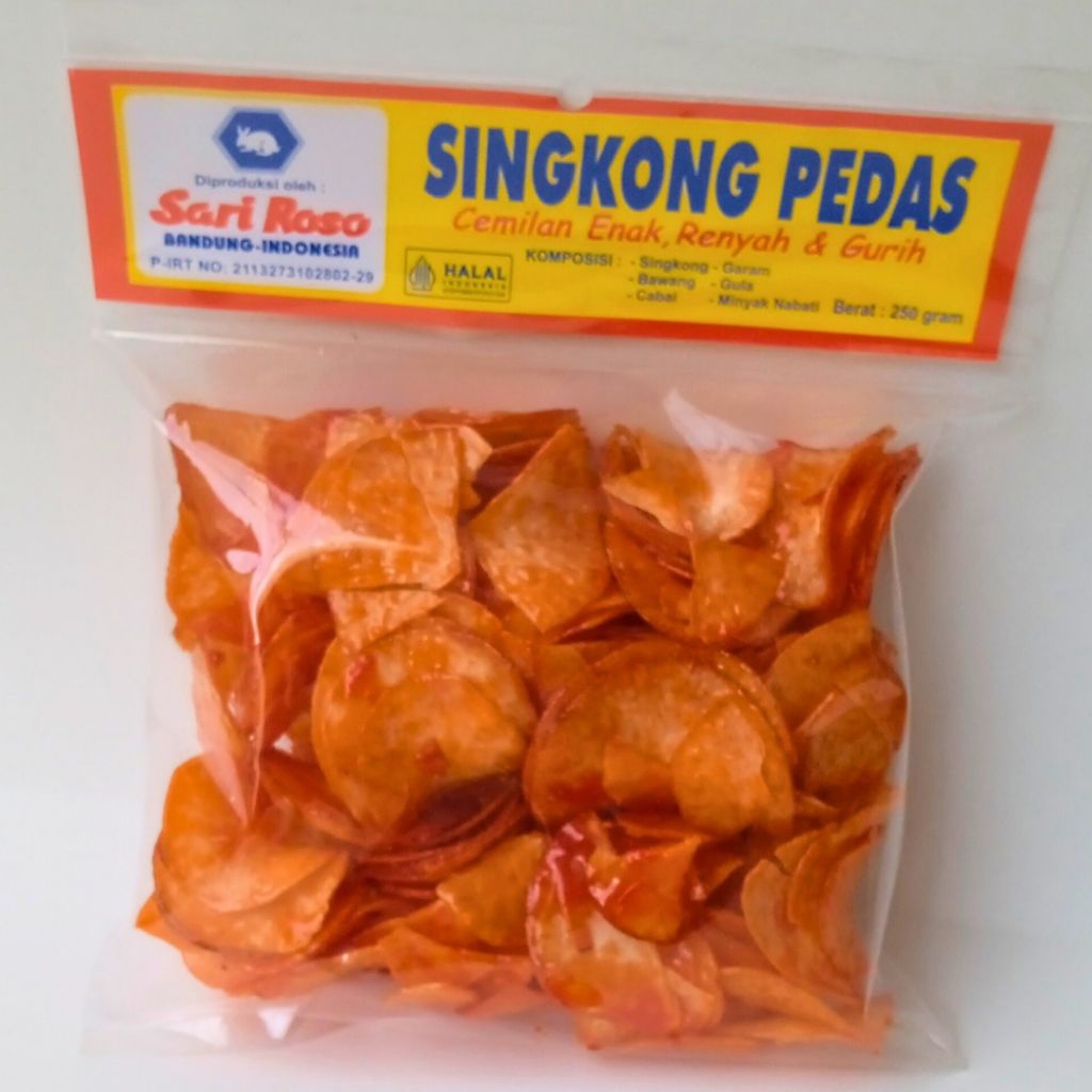 

Keripik singkong pedas Sari Roso 250 gram