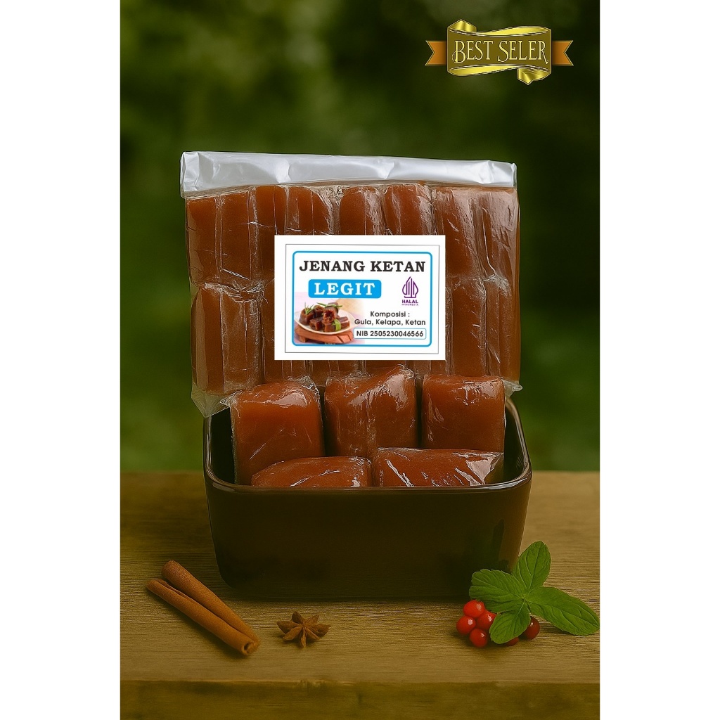 

Jenang/Dodol Ketan Gula Jawa Original Legit berat 500gram