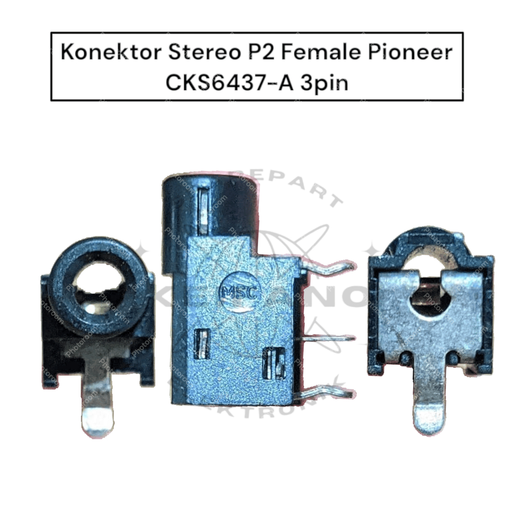 Konektor Soket mini Stereo P2 Female lubang bulat 3.5mm 3pin