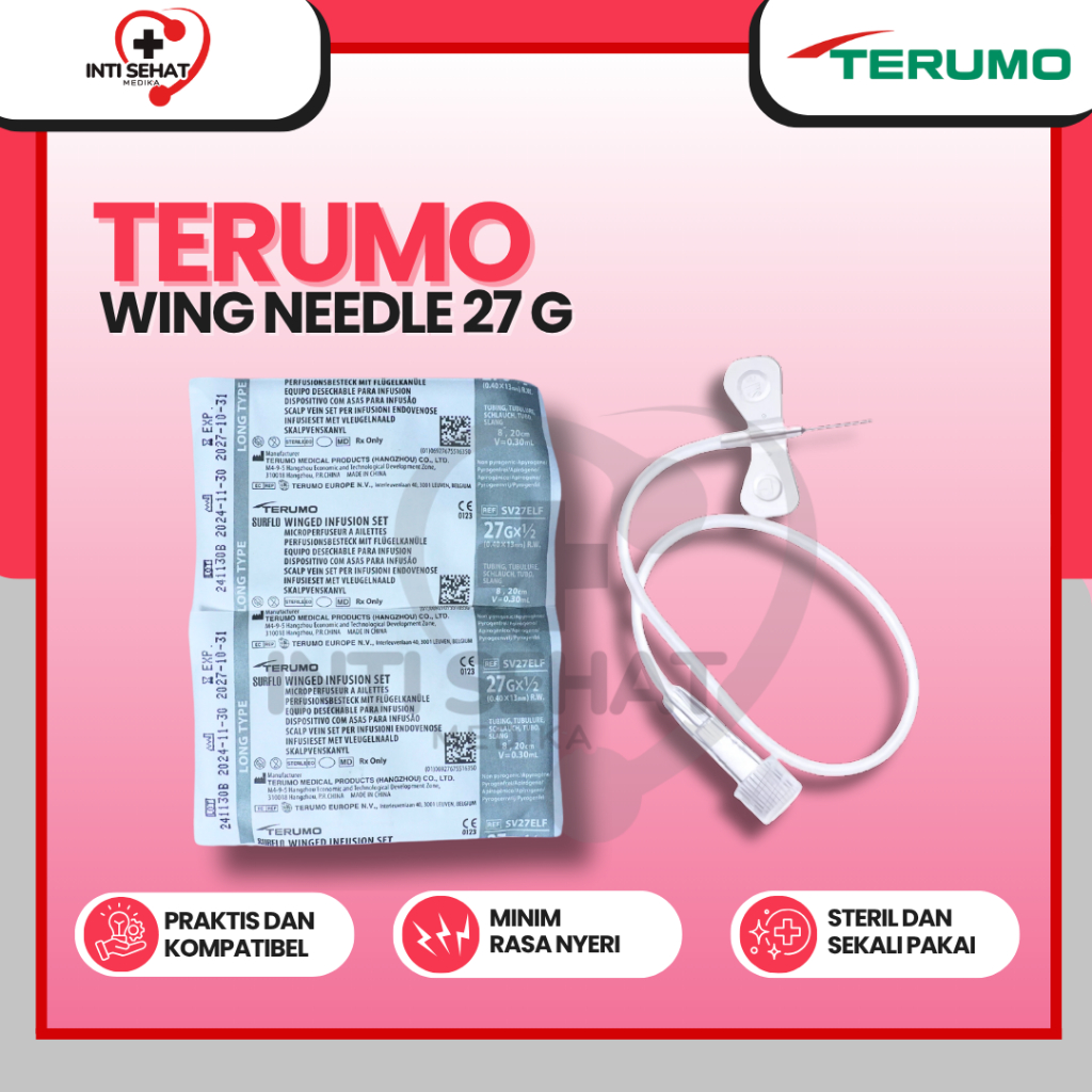 Winged Needle 27g Terumo Infusion Iet/ Wing Infus 27 Terumo