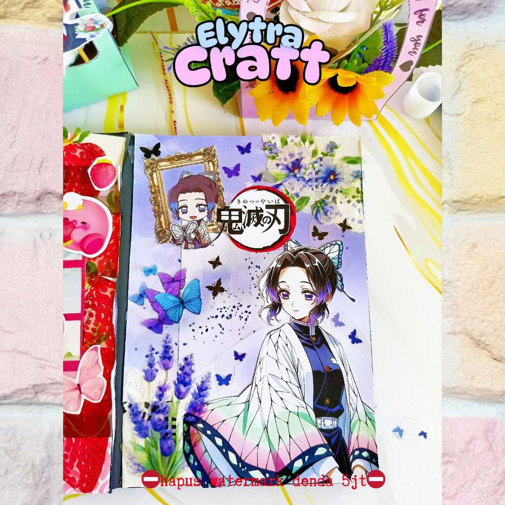 

Perintilan scrapbook edisi shinobu kochou kimetsu no yaiba