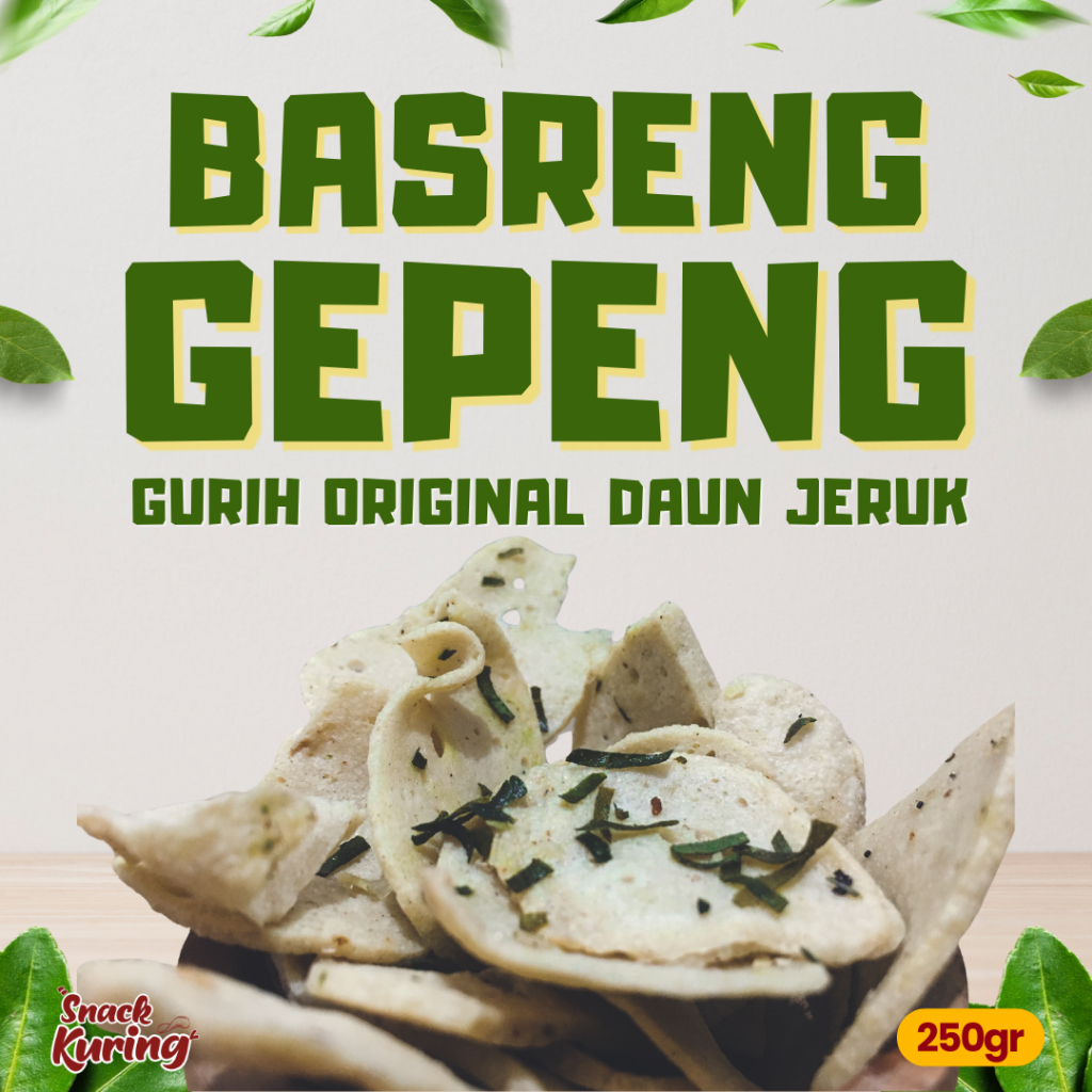 

Basreng Gepeng Original Daun Jeruk Gurih Asin 250gram