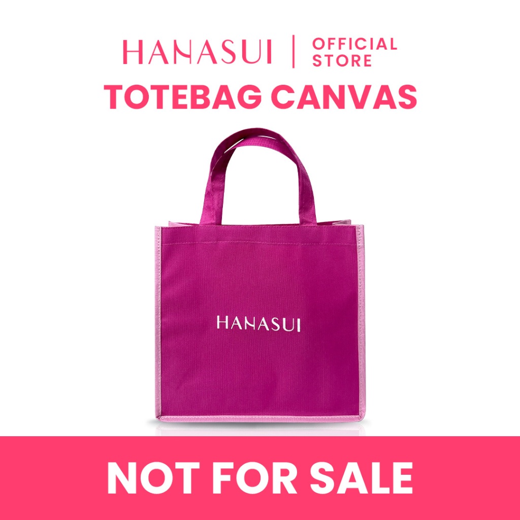 [NOT FOR SALE] Hanasui Totebag Canvas Pink Tua