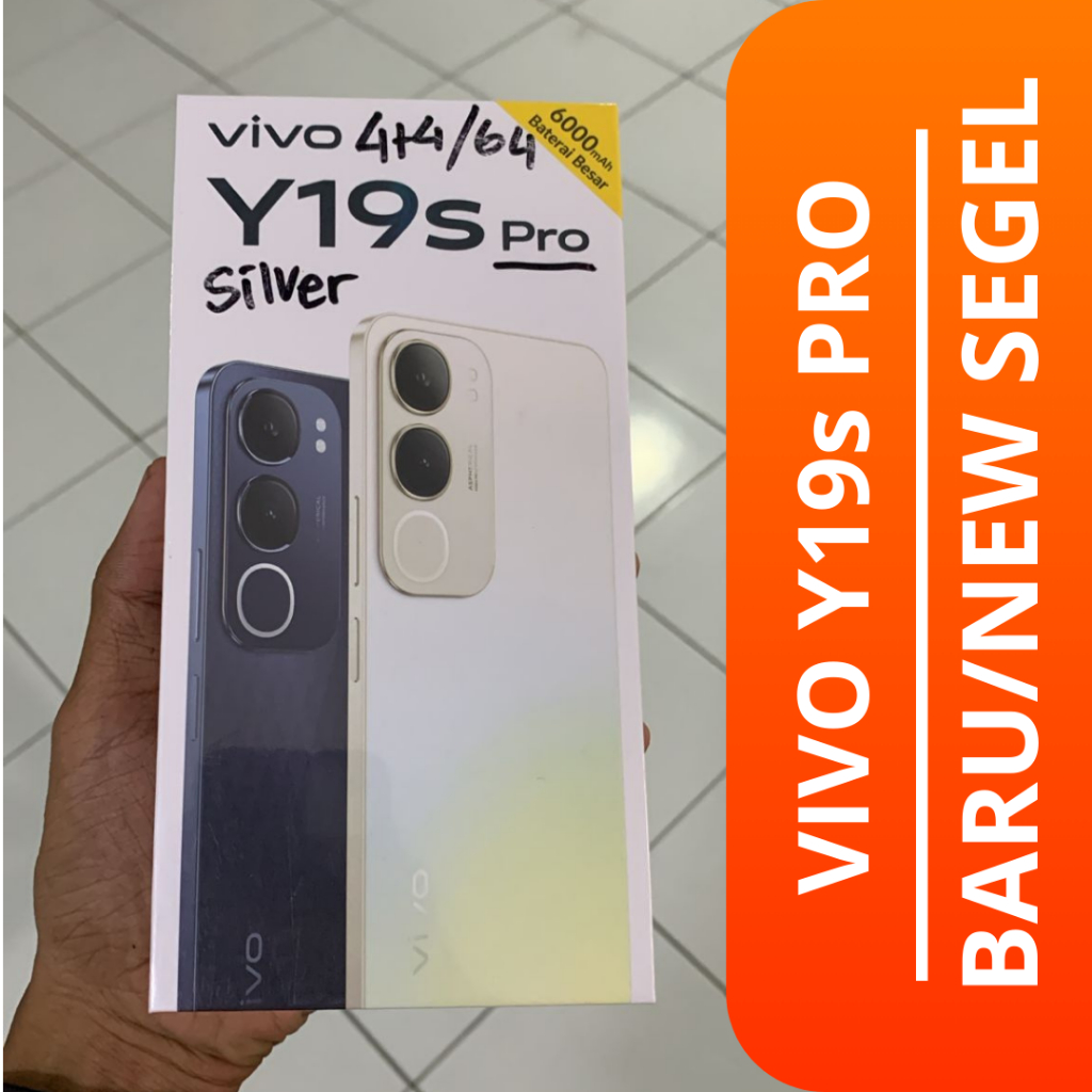 HP BARU VIVO Y19s PRO 4+4/128GB/ VIVO Y19s PRO HP BARU / NEW SEGEL NO REPACK