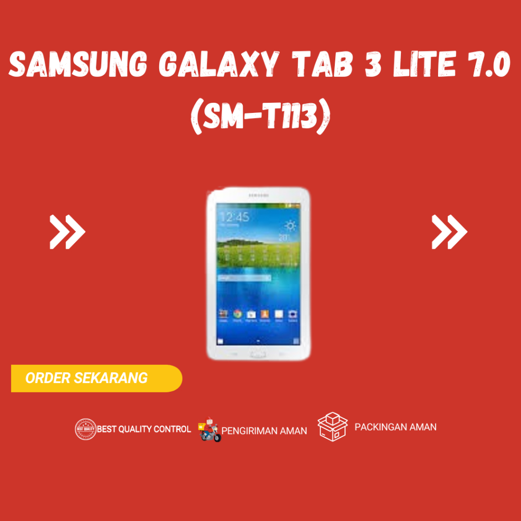 Samsung Galaxy Tab 3 Lite 7.0 (SM-T113) 1/8 GB Wifi Only Second ORIGINAL - Jagoangadget88