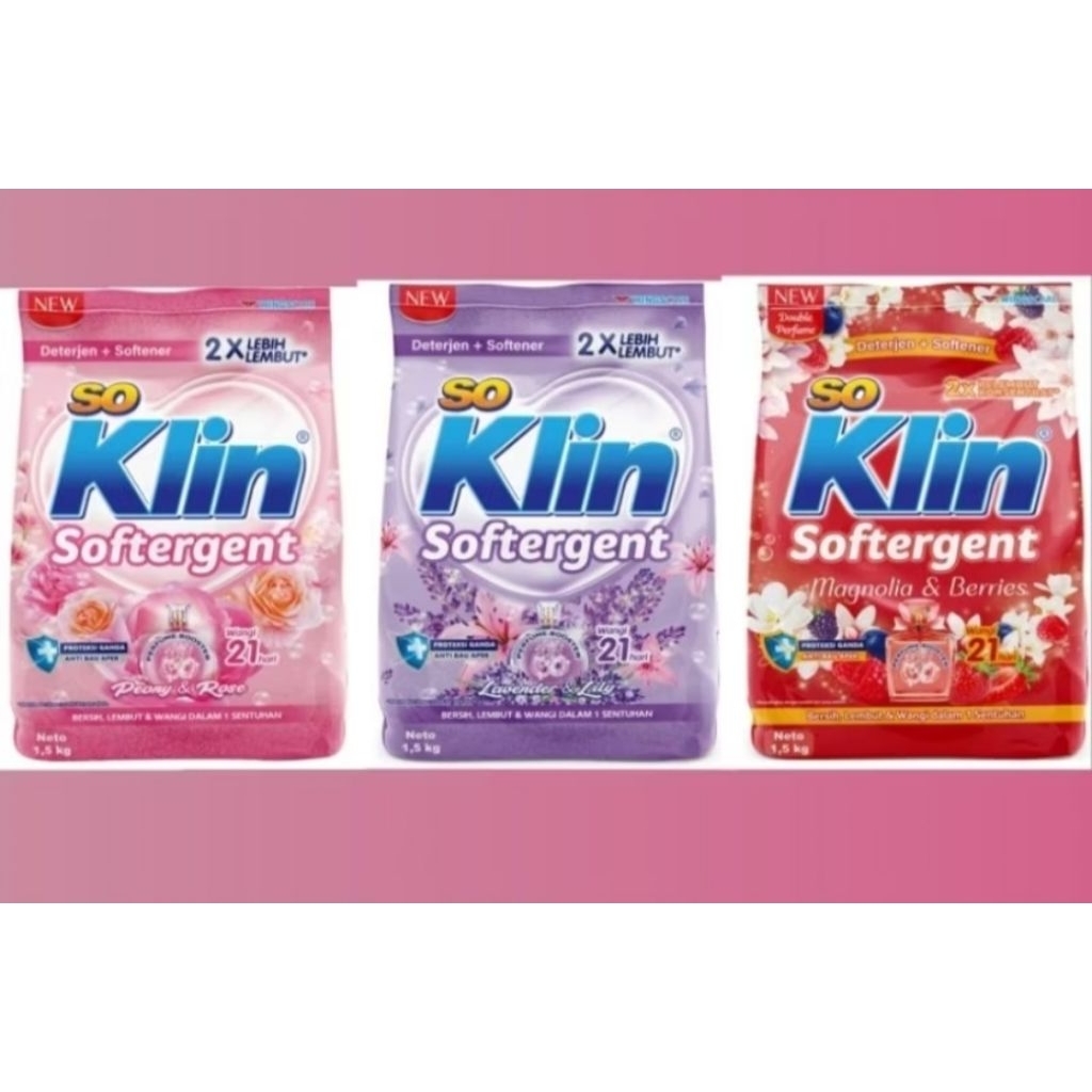 Soklin Deterjen Bubuk Jumbo 1.5kg I Promo Murah Deterjen Bubuk Soklin 1.5kg