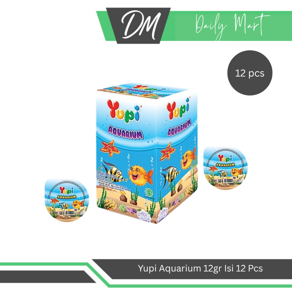 

Yupi Aquarium 1 Box Isi 12 Pcs x 12gr - Permen Kenyal Berbentuk Lucu Enak Murah