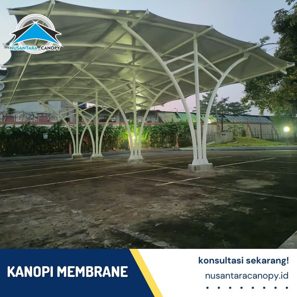 Canopy Membran Bergaransi - Tenda Membrane Tempat Parkir Tangerang - Kanopi Atap Membrane Murah