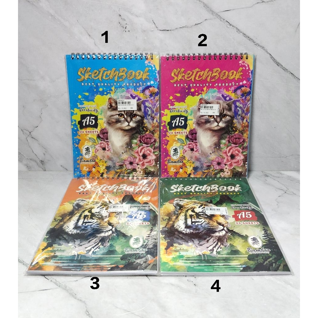 SKETCHBOOK BAMBOO A5 / BUKU GAMBAR SKETSA / BUKU SKETSA - BAMBOO