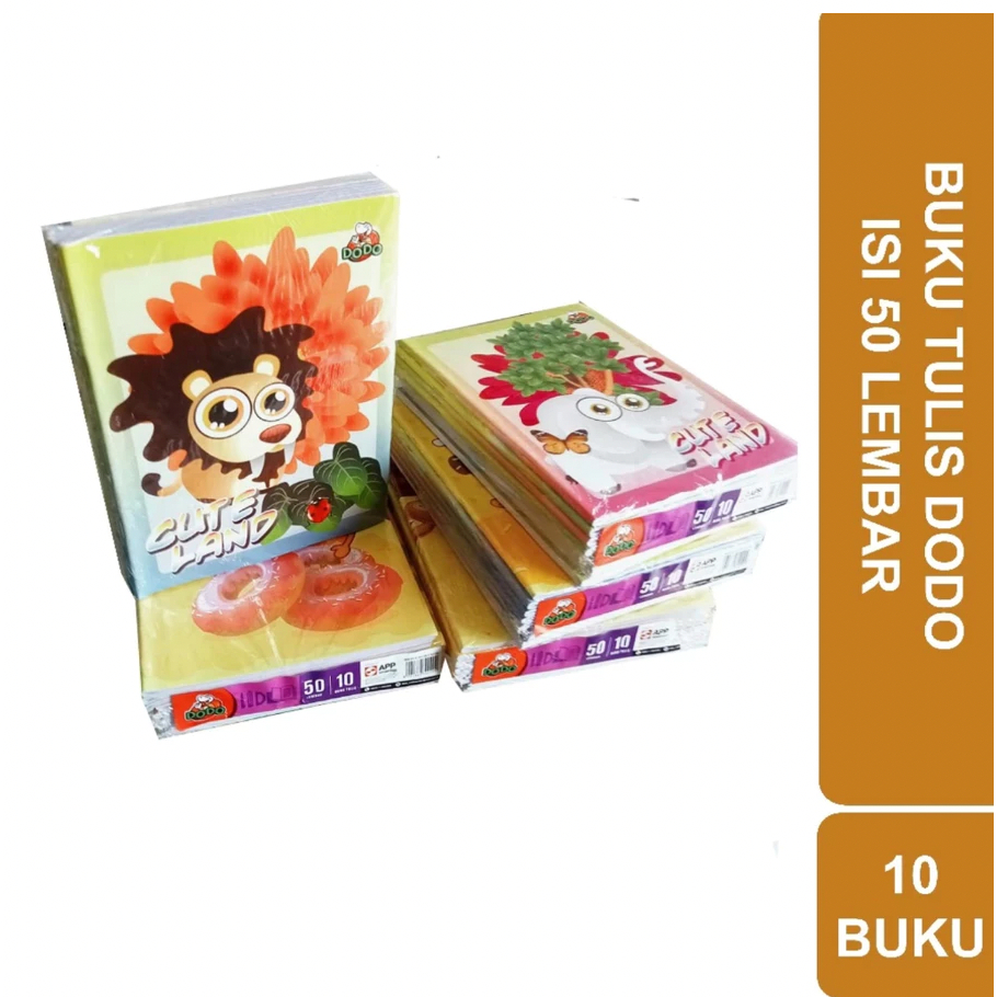 

BUKU TULIS DODO ISI 50 LEMBAR | 10 BUKU