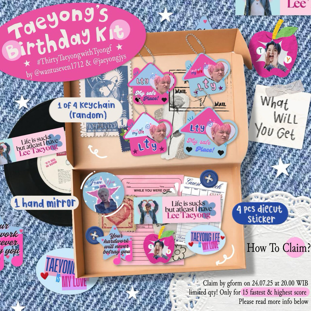 Birthday Kit Taeyong by @wantuseven1712 & @Jaeyongjys
