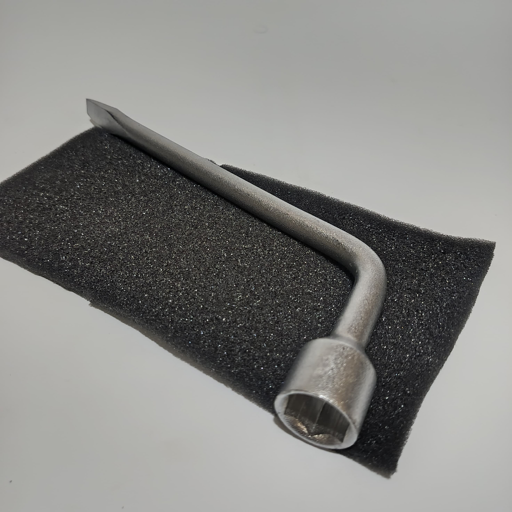 KDR Kunci Roda Mobil 21 mm Plus alat Cungkil Ban Full Chrome / Kunci Roda 21 Mobil