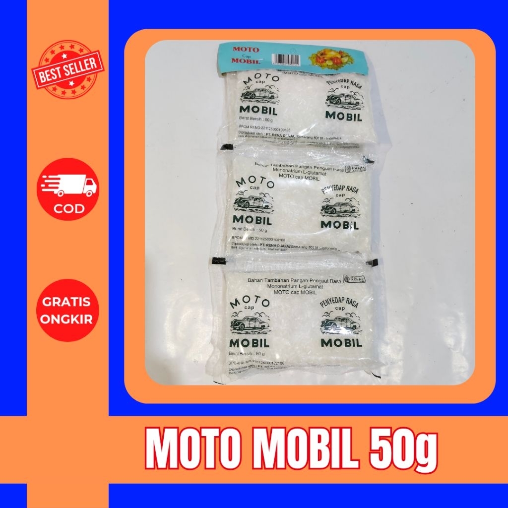 

MOTO CAP MOBIL 50g (1 renteng isi 6 pcs)– Penyedap Rasa Masakan | Gurih & Lezat