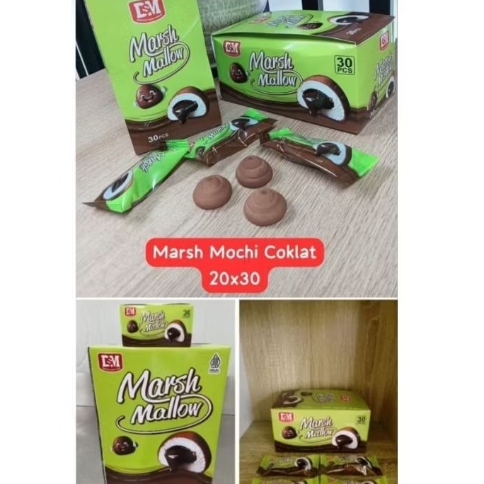 

PERMEN MARSHMALLOW MOCHI COKLAT ISI 30PCS