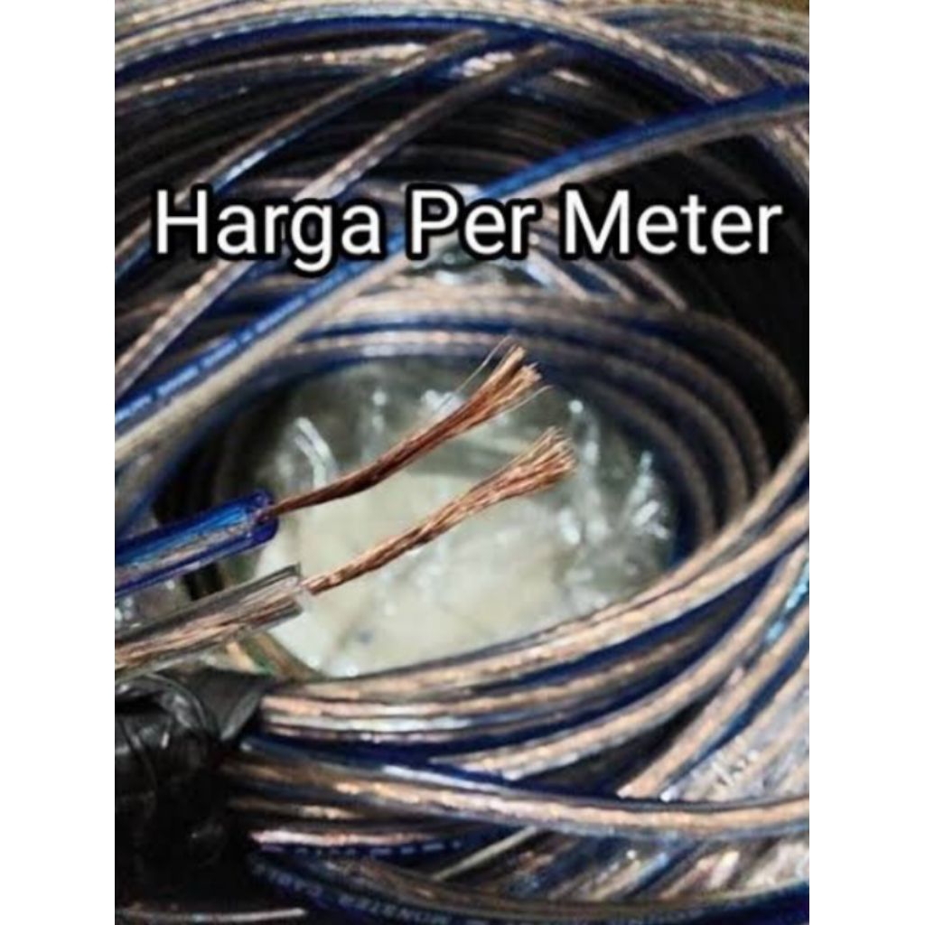 kabel listrik transparan ukuran 2x30