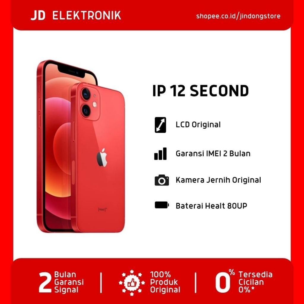 IP 12  SERIES 128GB/64GB SECOND INTER ORIGINAL