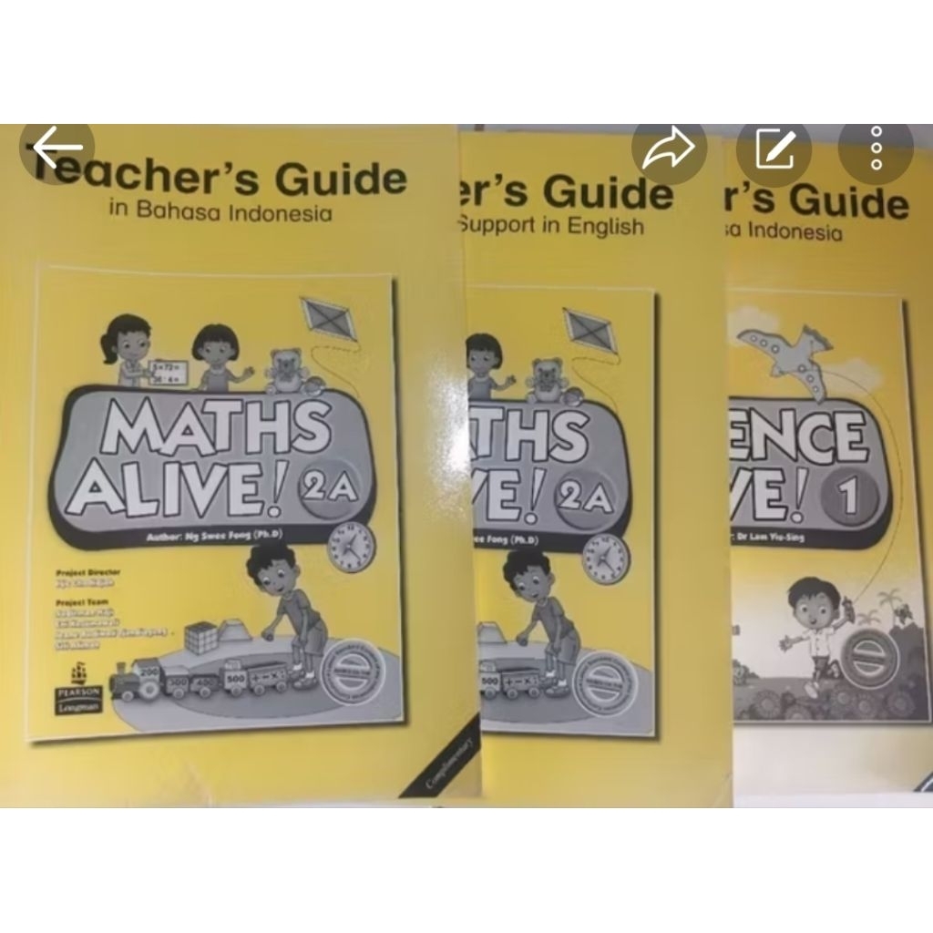 BUKU TEACHER'S GUIDE MATHS ALIVE - SCIENCE ALIVE ORIGINAL