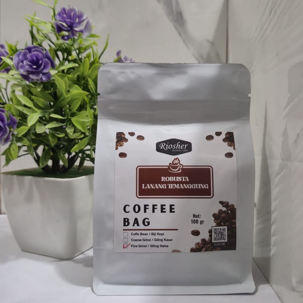 

Coffee Bag Robusta Lanang Temanggung 100g-200g-500g