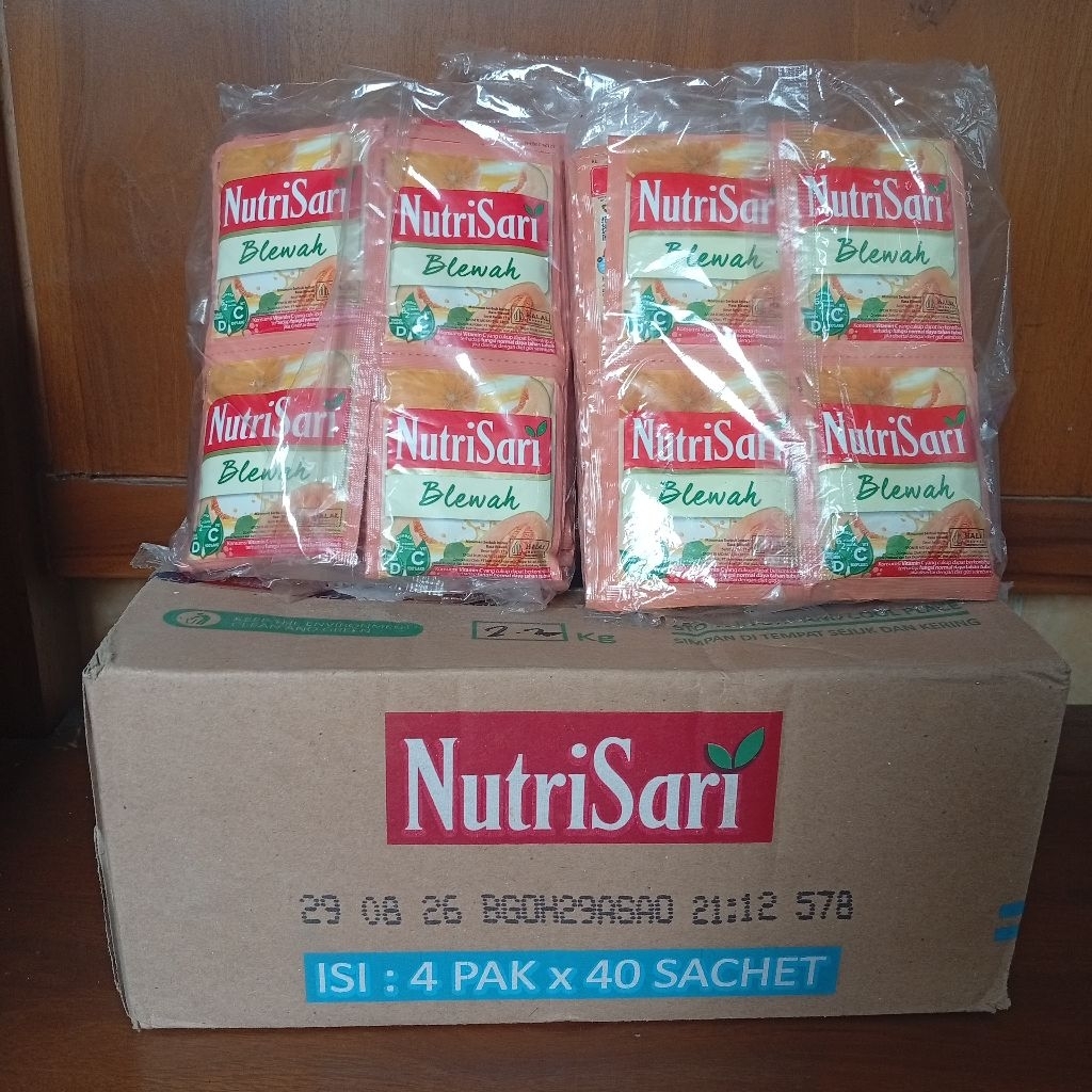 

Nutrisari Sweet Mango Blewah 1 Pack isi 40 Sachet, 1 Dus isi 160 Sachet