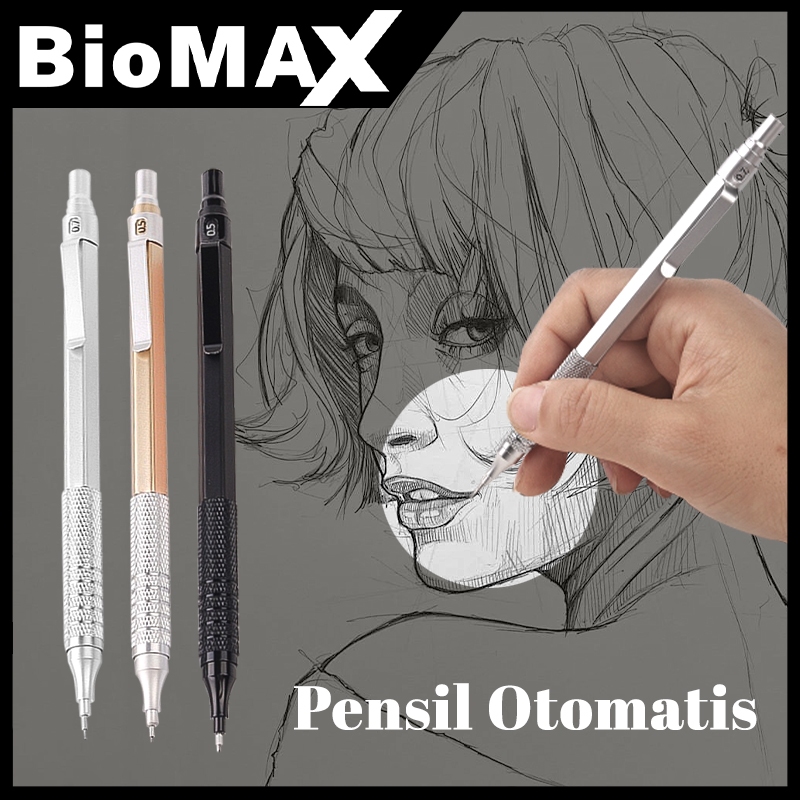 

0.5 mm Pensil Mekanik Metal Mechanical Drafting Pencil dengan Pusat Gravitasi Rendah Untuk Sekolah / Kantor - Pensil Mekanik pentel Pencil graph gear 500