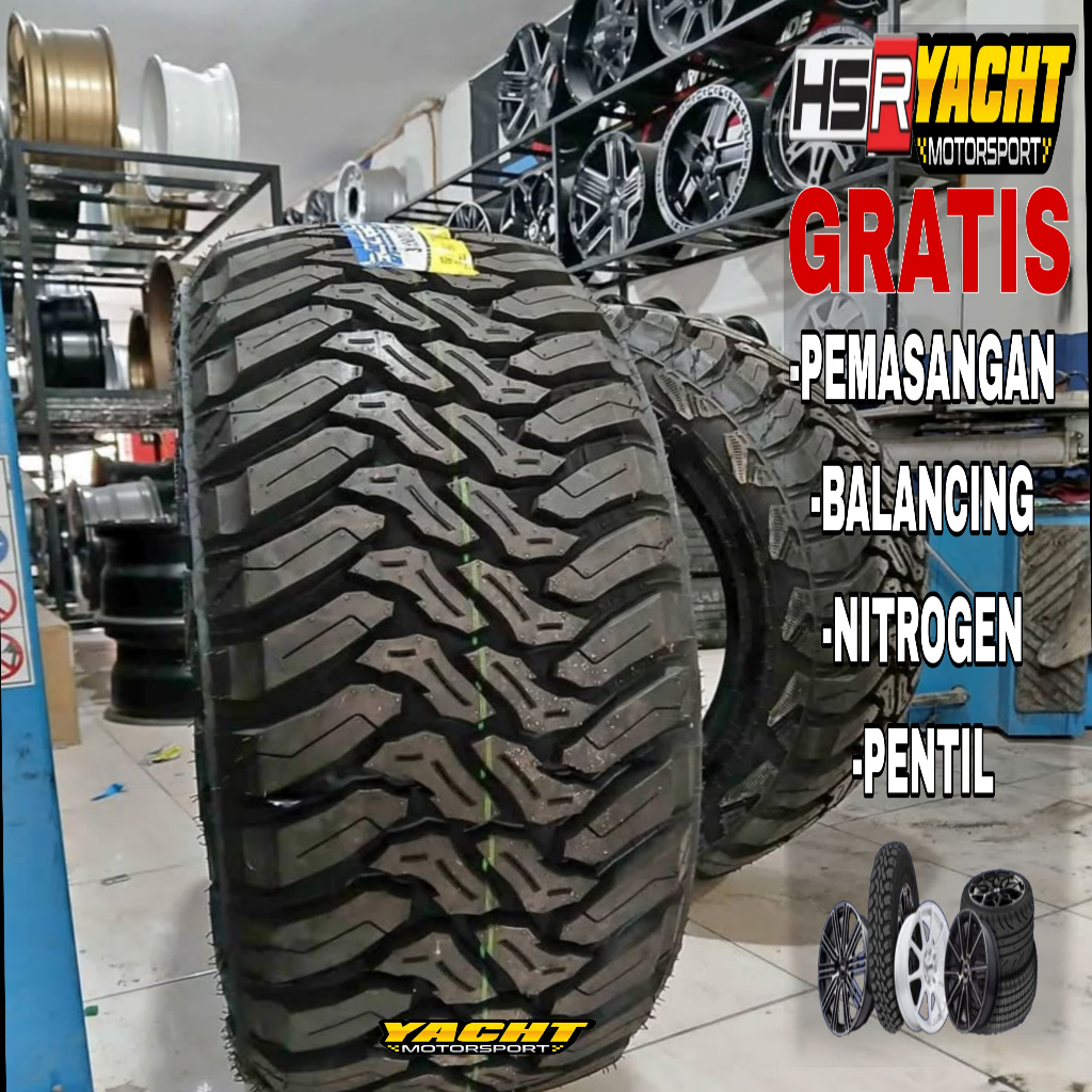 Ban Mobil Tapak Lebar Ukuran 33x12,5 Ring 15 Merek Accelera MT Gratis Pemasangan Di Toko