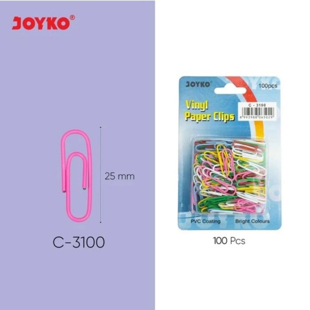 

Paper Clip Warna Joyko C-3100 / Klip Penjepit Kertas Joyko C3100 Murah
