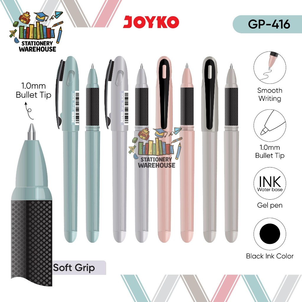 

Gel Pen JOYKO Pulpen Pena GP-416 1.0 mm